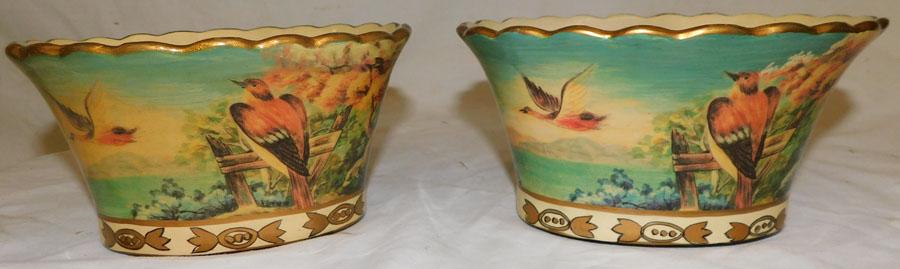 Pr Paint Dec Ceramic Cache Pots by Jenne Reed's (1 of 6)