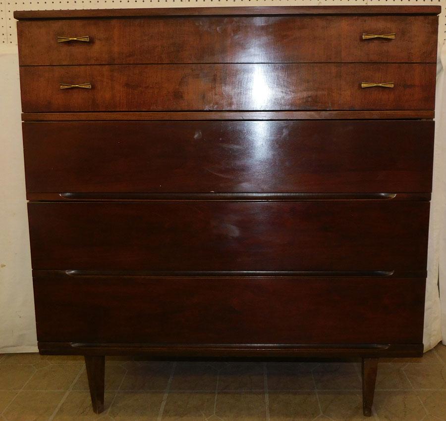MCM Walnut 4 Drawer Chest by Harmony House (1 of 5)