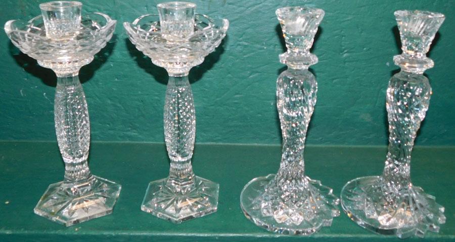 2 Pairs of Waterford Crystal Candlesticks (1 of 4)