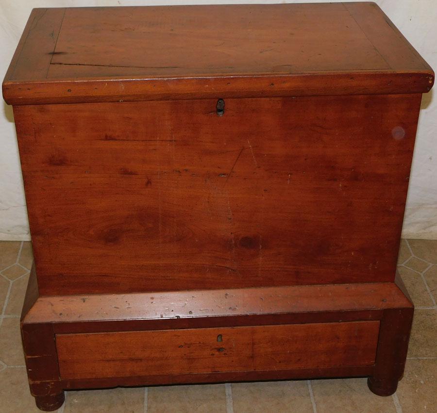 19th C American Cherry Dovetailed Sugar Chest (1 of 7)