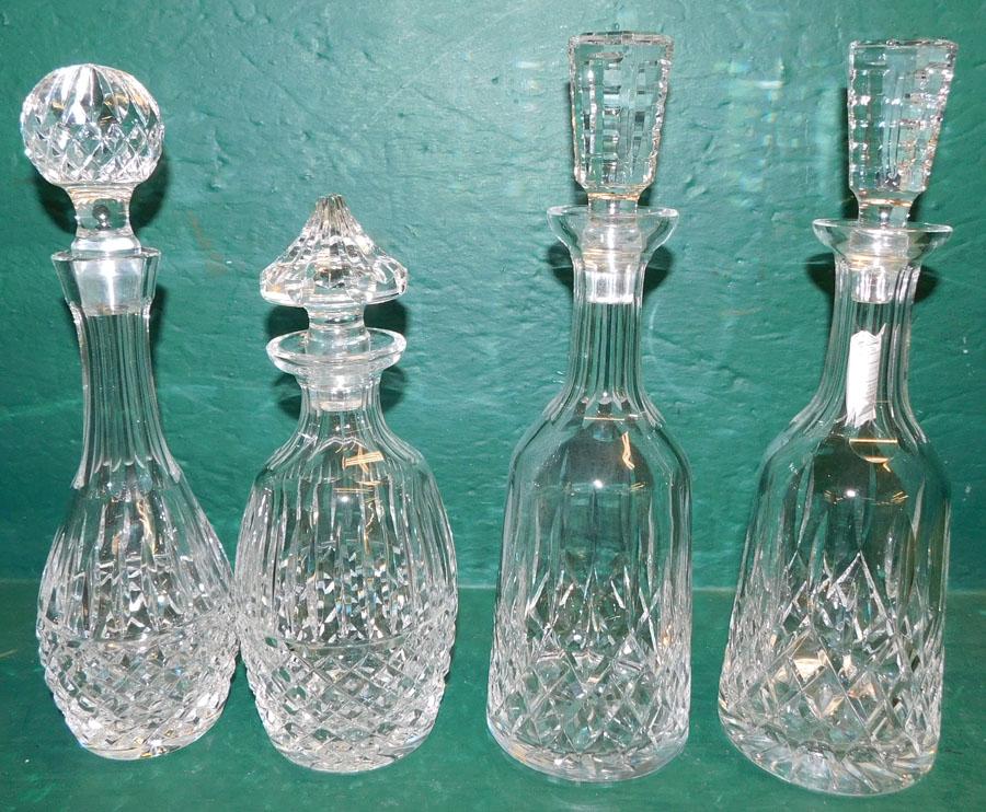 4 Signed Waterford Crystal Decanters (1 of 2)