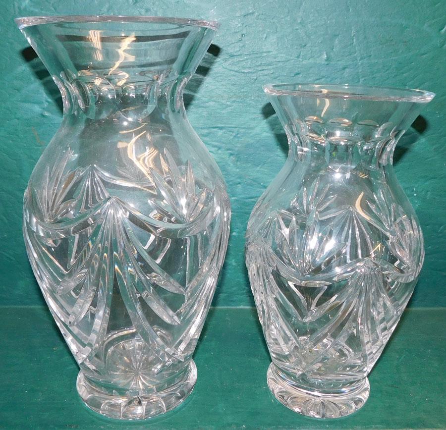 2 Large Heavy Signed Waterford Crystal Vases (1 of 3)