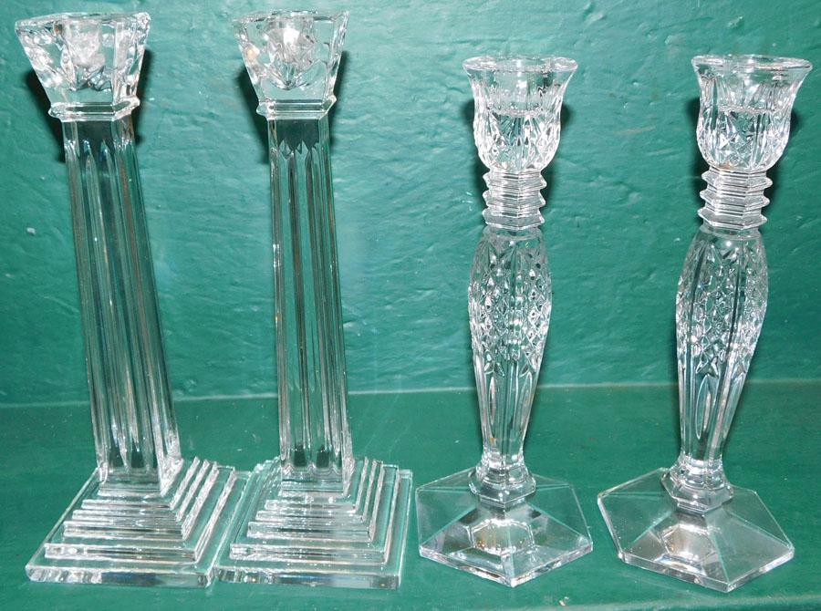 2 Pair of Signed Waterford Crystal Candlesticks (1 of 4)