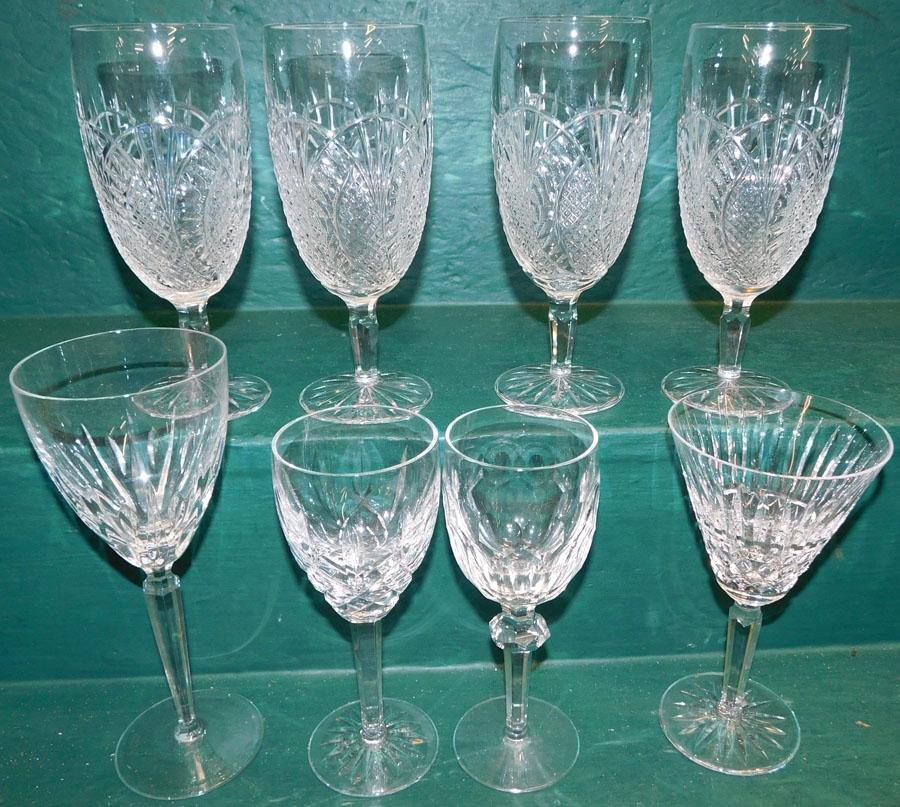 8 Pieces of Signed Waterford Crystal Stemware (1 of 3)