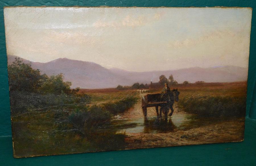 19th C Oil On Canvas Pastoral Scene Signed S E Hagley (1 of 4)