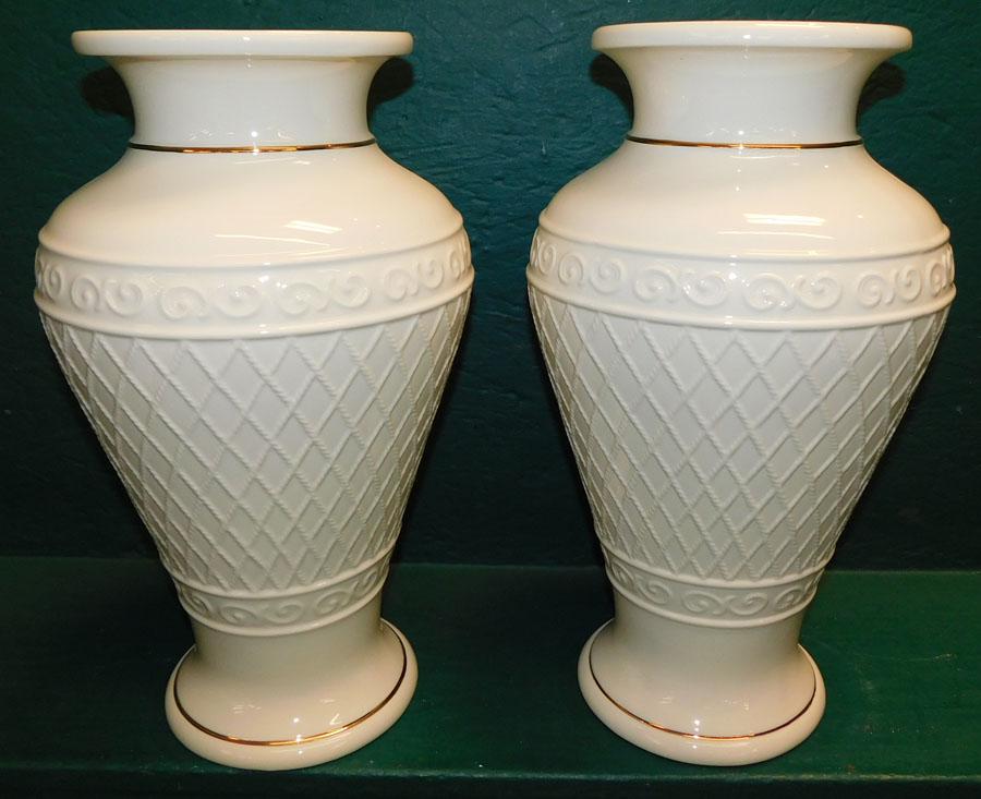 Pair of Large Lenox Porcelain Vases (1 of 3)