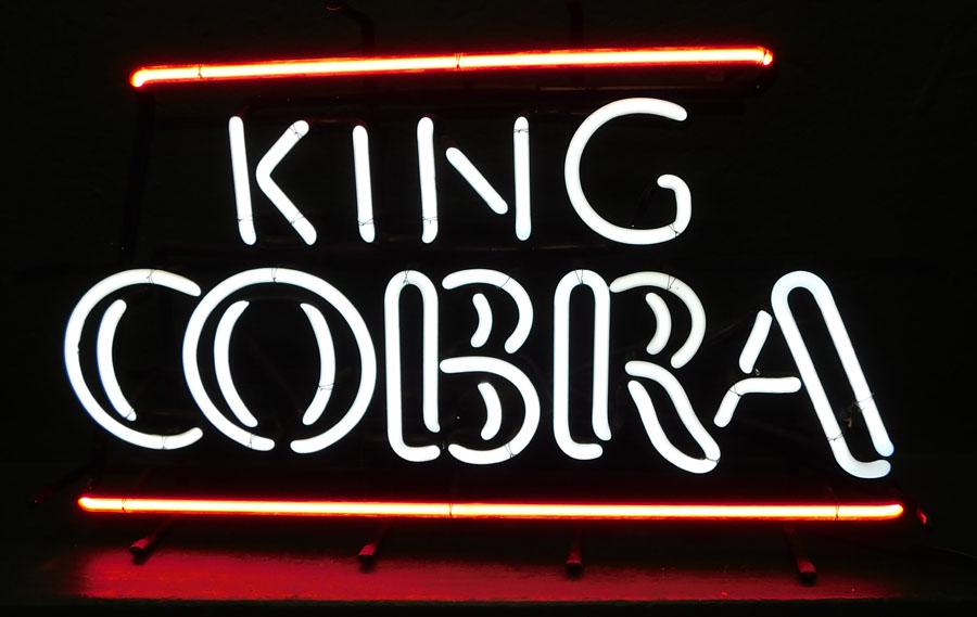 Neon King Cobra Advertising Beer Sign, (Working) (1 of 5)
