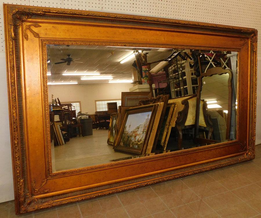 Large Gilt Frame Bevel Edge Mirror (1 of 5)