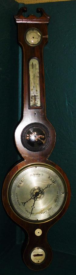 19th C Mahogany Barometer (1 of 6)