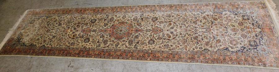 10' 10" x 2' 6" Handmade Oriental Wool Rug (1 of 4)