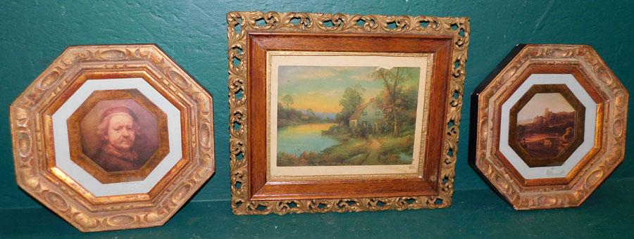 Lot 3 Antique Framed Prints (1 of 7)