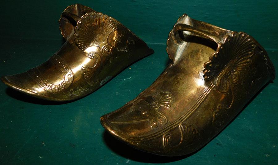 Pair Antique Brass Stirrups (1 of 3)