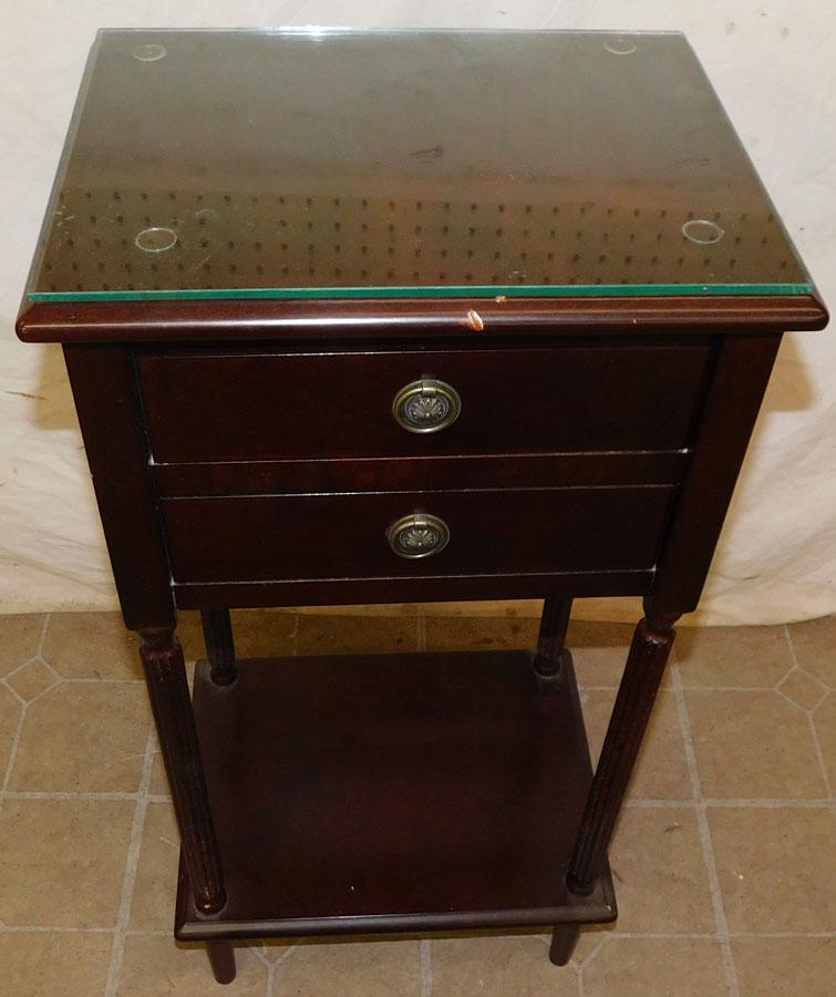 Two Drawer Stand: Two Drawer Stand. 15" W 12" D 32 1/2" H