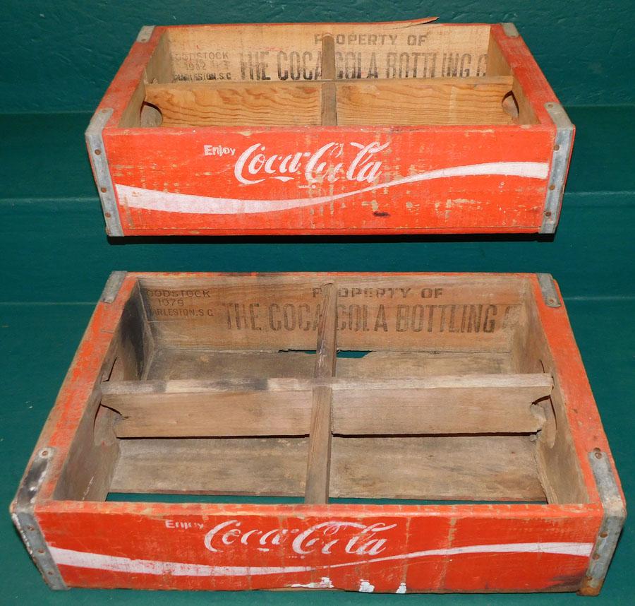 Lot 2 Vintage Coca Cola Crates (1 of 3)