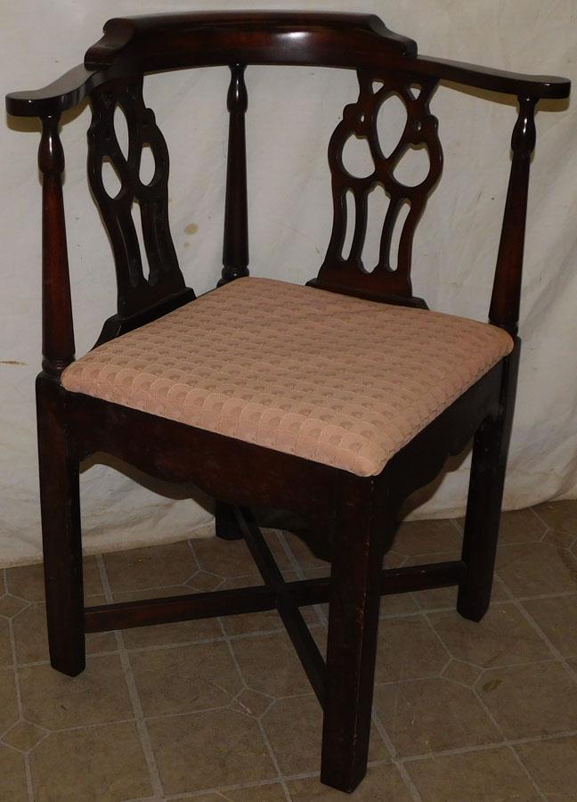 Cherry Corner Chair: Cherry Corner Chair . 33" H