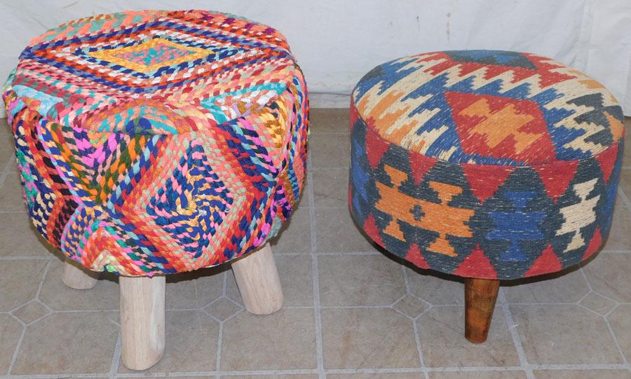 Two Upholstered Ottomans (1 of 2)