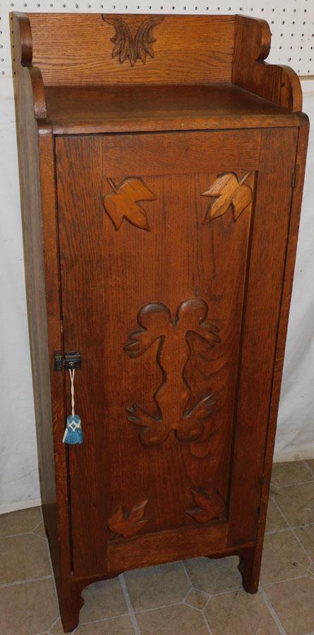 Antique Oak Music Cabinet (1 of 6)