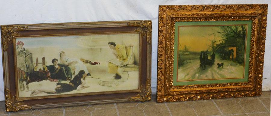 2 Early Vintage Framed Prints (1 of 4)