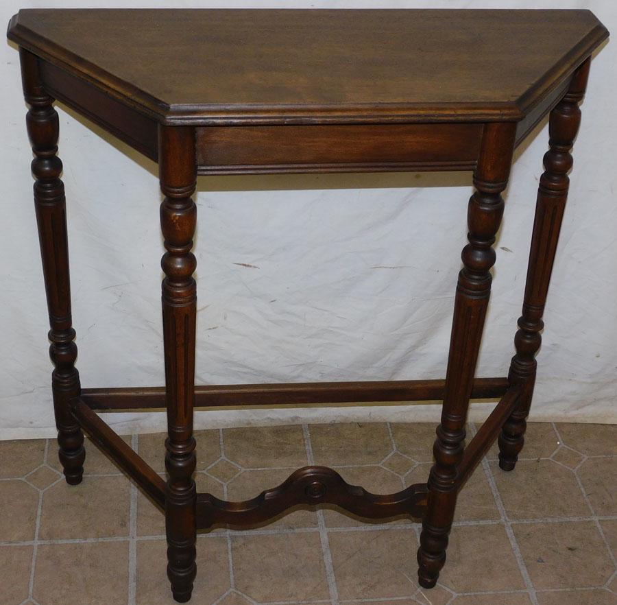 Walnut Console Table: Walnut Console Table. 32" W 13 1/4" D 32 1/4" H