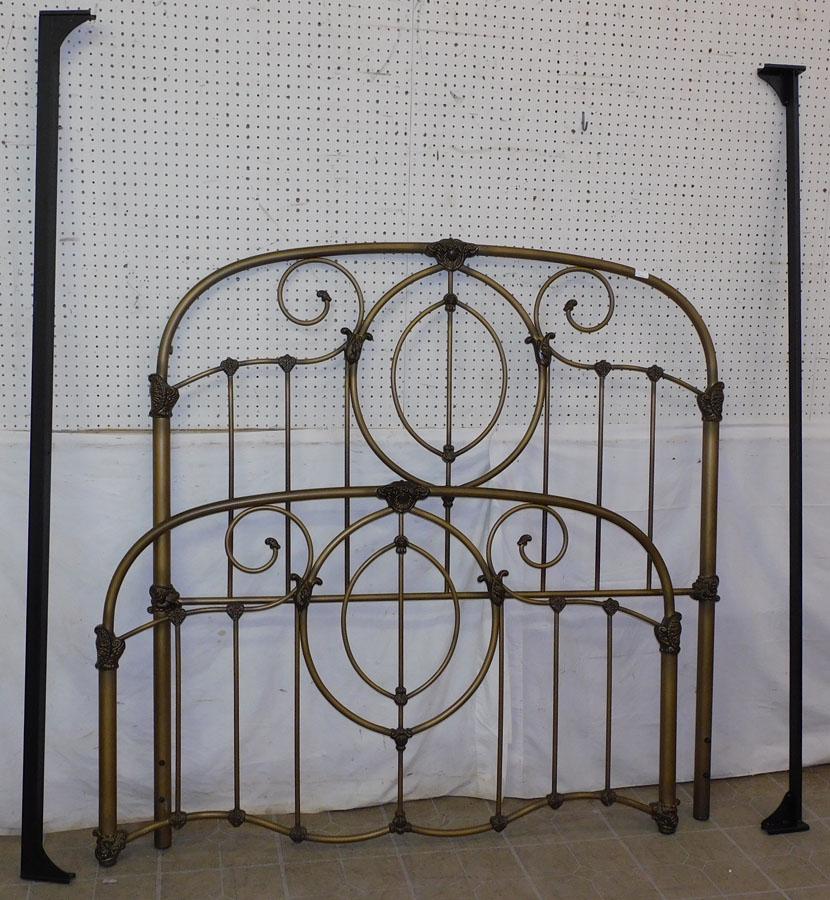 Painted Metal Queen Size Bed (1 of 6)