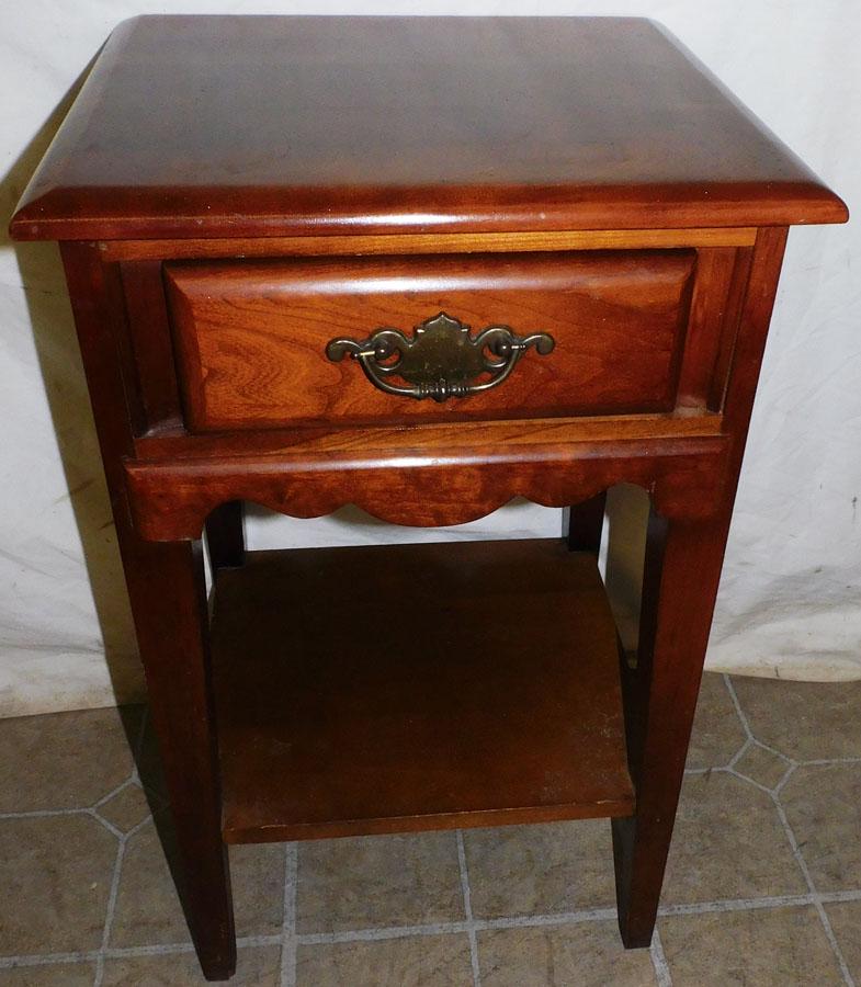 Cherry One Drawer Stand: Cherry One Drawer Stand. 16" W 14 1/2" D 26" H