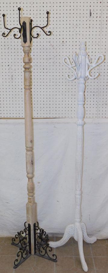 Wicker & Wood & Wrought Iron Coat Racks: Wicker & Wood & Wrought Iron Coat Racks. 72" H