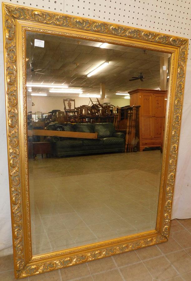 Ornate Gilt Framed Beveled Mirror By Carolina Mirror (1 of 4)