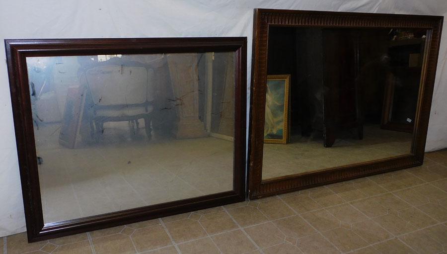 Two Cherry Framed Mirrors (1 of 3)