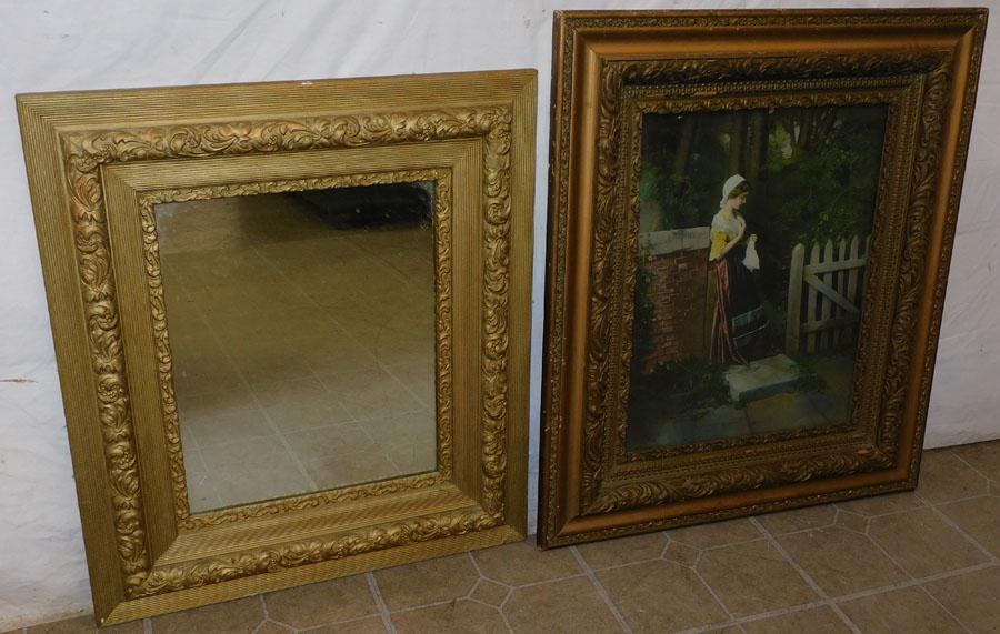 Gilt Framed Mirror & Print (1 of 5)