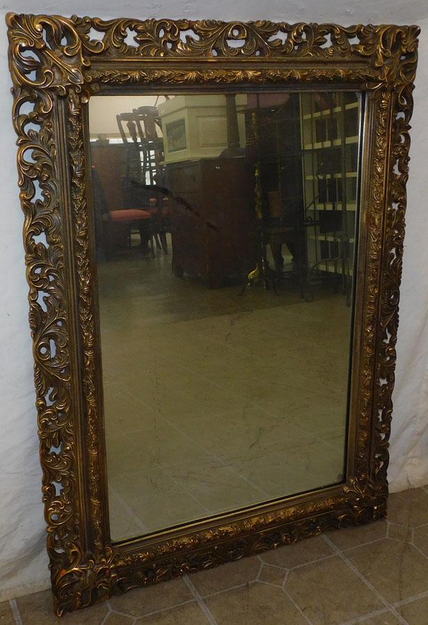 Ornate Gilt Decorated Mirror (1 of 4)