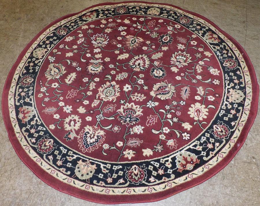 6 6 Diameter Machine Made Rug (1 of 3)
