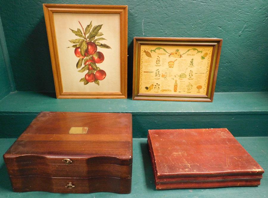 Two Flatware Boxes And 2 Wall Spice Cabinets (1 of 3)