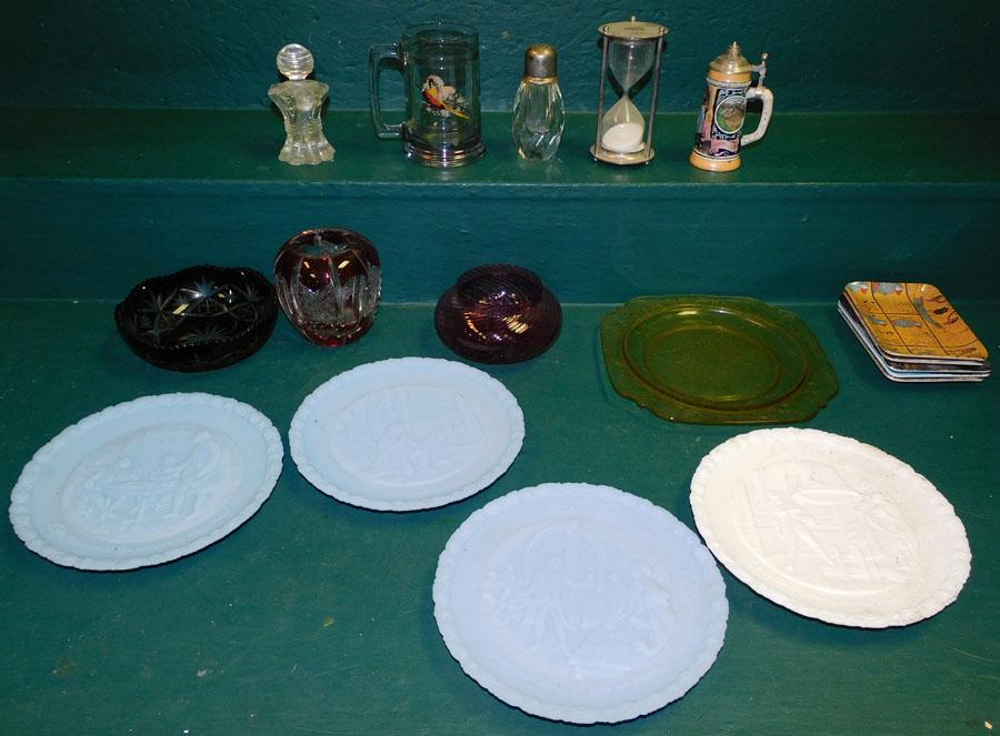 Lot Glass - Ruby Cut To Clear - Misc. (1 of 3)