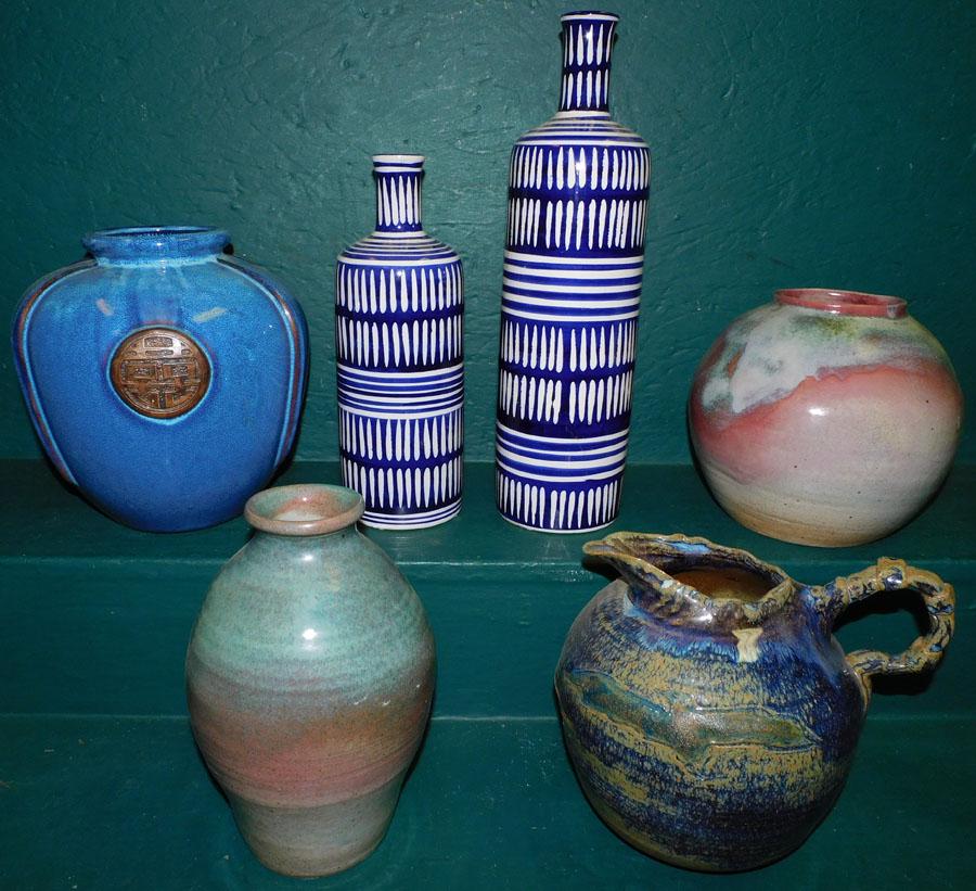 Lot Pottery Vases & Misc. (1 of 3)