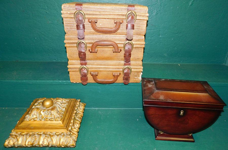 Jewelry Box & 2 Decorative Boxes: Jewelry Box & 2 Decorative Boxes.