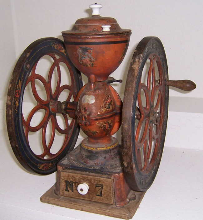 32 Enterprise No. 7 double wheel coffee grinder
