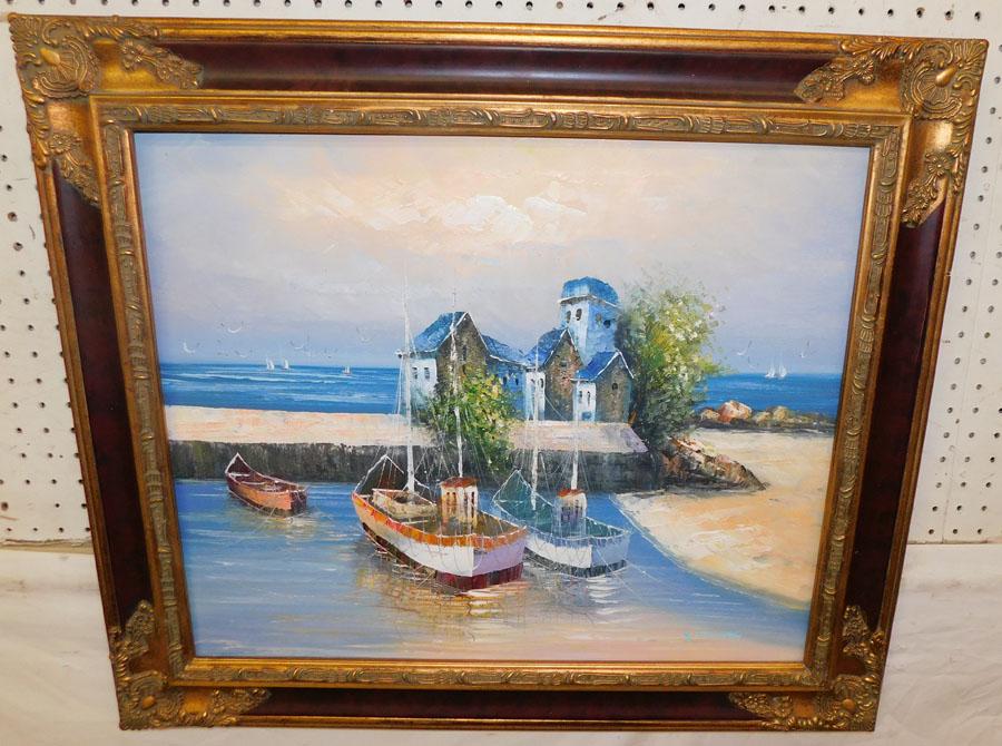 OOC Boat Dock Scene- Signed (1 of 5)