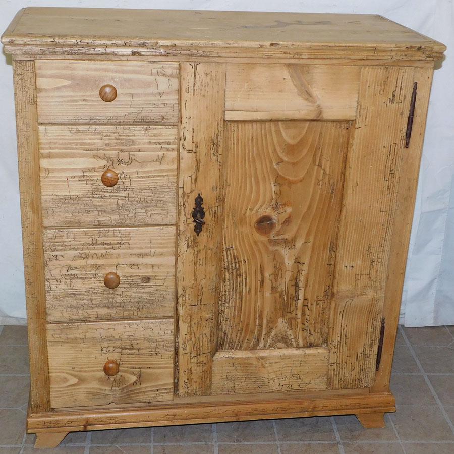 Scrubbed Pine Cabinet (1 of 5)
