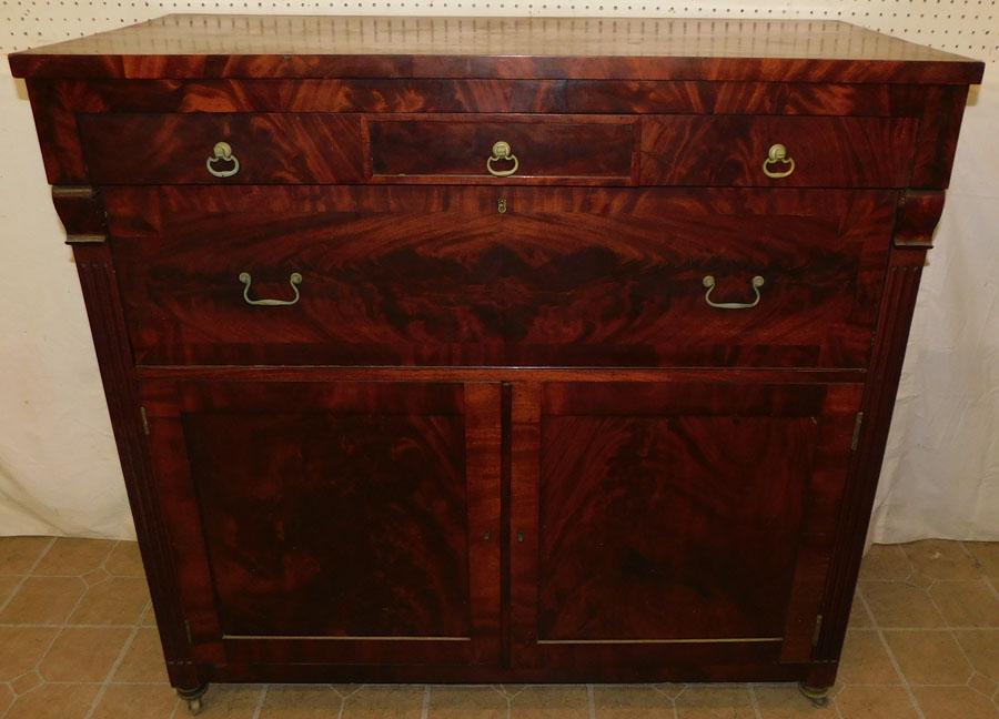 19th C Mahogany Side Board (1 of 4)