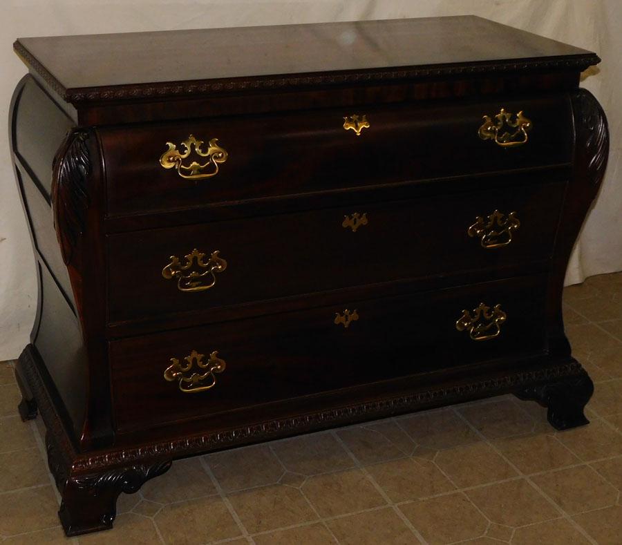 Mahogany Carved 3 Drawer Bombay Chest By Century (1 of 10)
