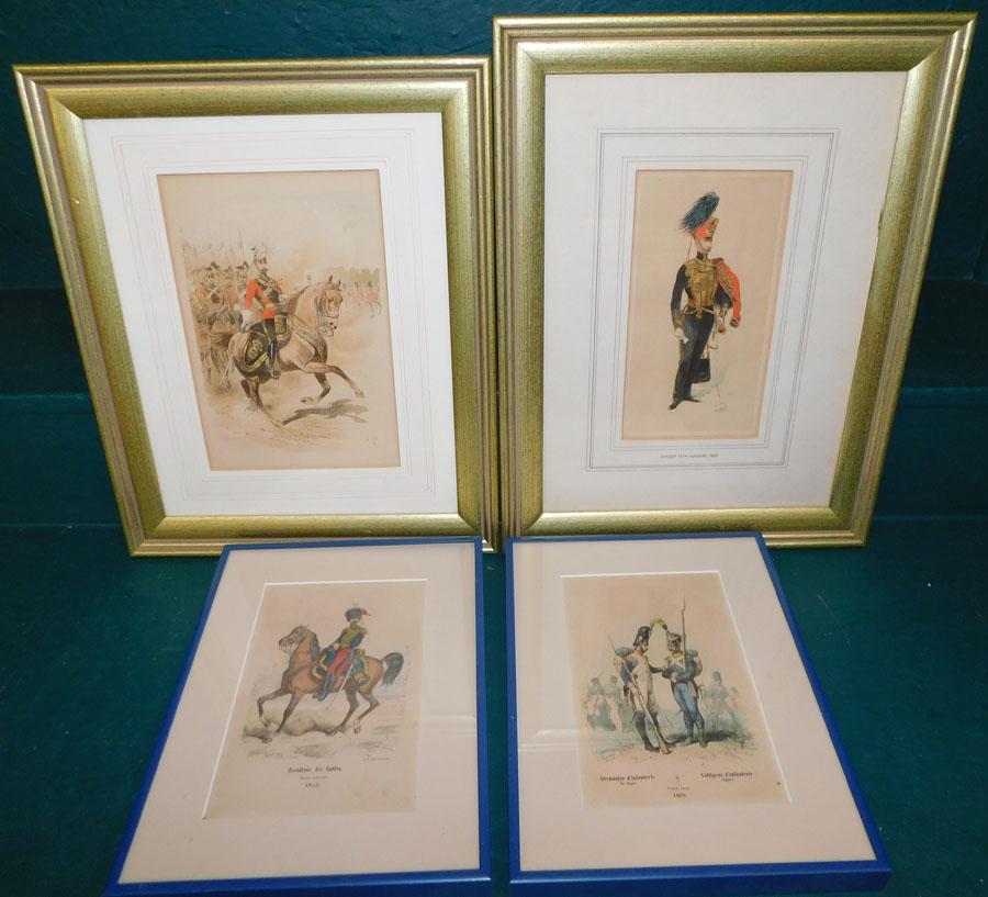 Lot 4 Framed Prints Of Soldiers (1 of 5)