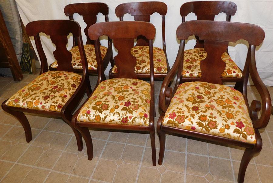Set 6 Mahogany Dining Chairs By Craftique (1 of 6)