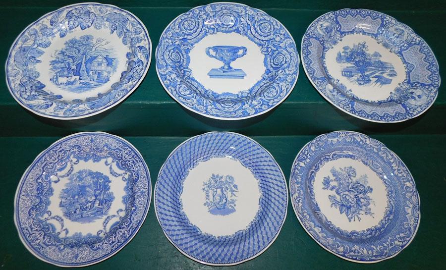 Lot 6 Spode Plates: Lot 6 Spode Plates. 10 1/4" Dia