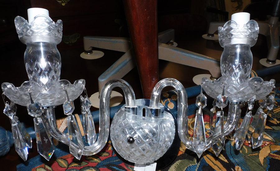 Waterford Crystal 2 Light Sconce (1 of 2)