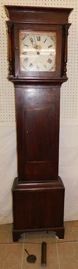 19th C Oak 30 Hr. Grandfather Clock Heale Chulmleigh (1 of 7)