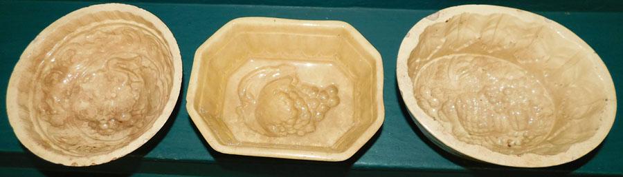 Three Antique Porcelain Jelly Molds (1 of 8)