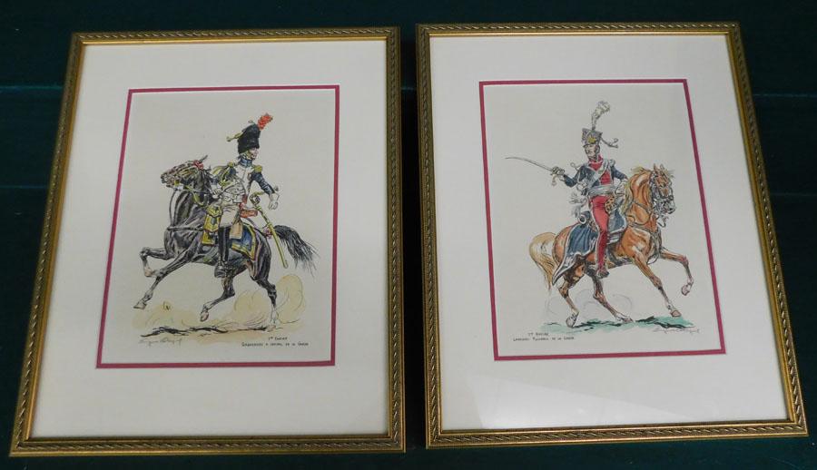 Lot Two Framed Prints Of Soldiers (1 of 4)