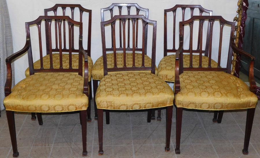 Set 6 Mahogany Dining Chairs (1 of 5)