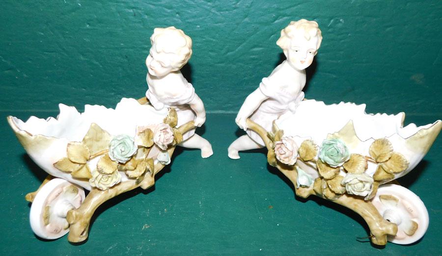 Pair Porcelain Figures (1 Has Small Restoration) (1 of 6)