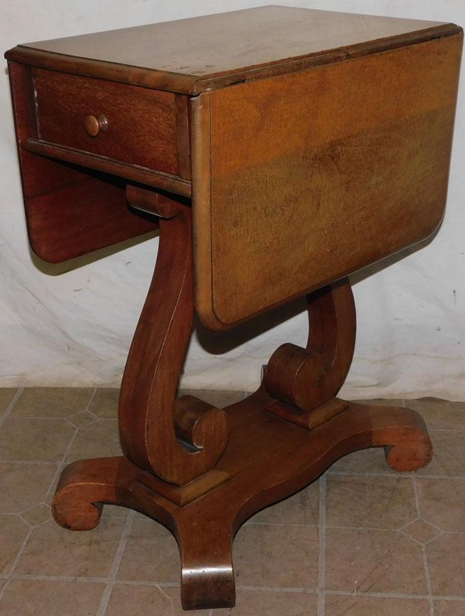 Empire Mahogany One Drawer Drop Side Stand (1 of 4)